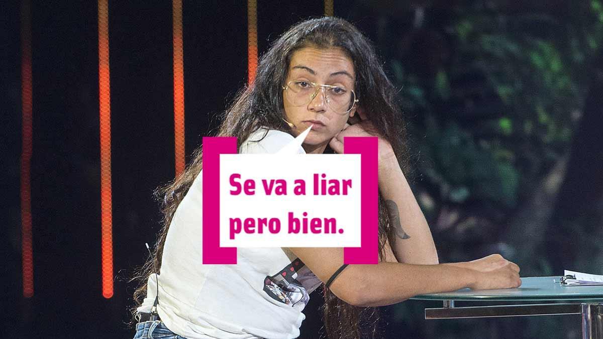 Dakota Tárraga en el plató de Supervivientes