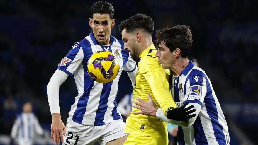 Álex Baena, en el Real Sociedad-Villarreal.