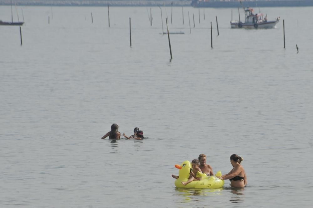 La playa de Compostela, esta tarde // Iñaki Abella