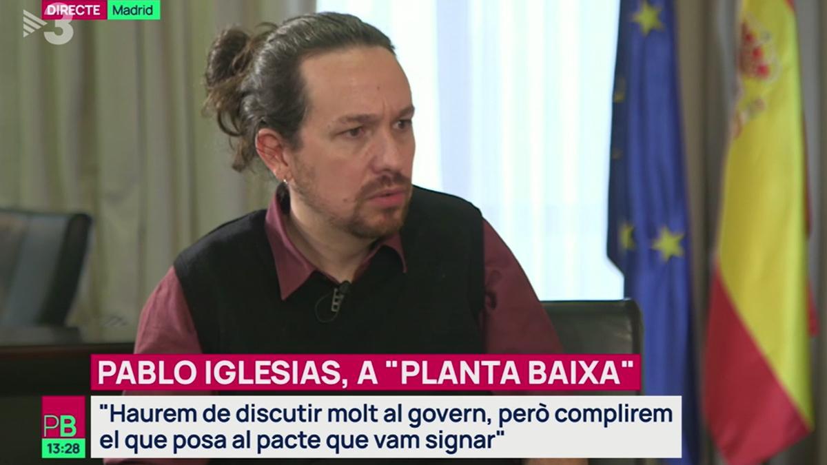 Pablo Iglesias atia Salvador Illa des de TV3: «Que cada un tregui les seves pròpies conclusions»