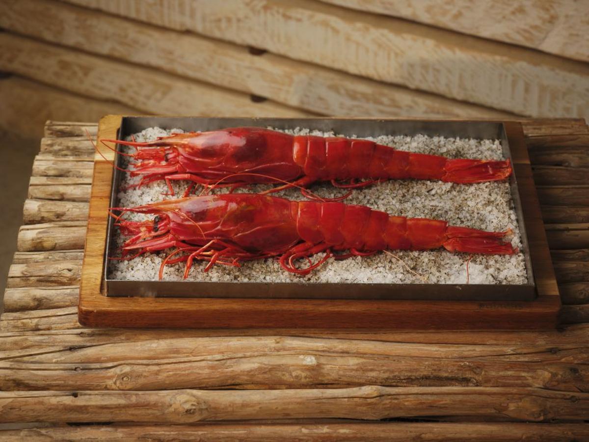 Carabineros a la parrilla en Amante Ibiza.