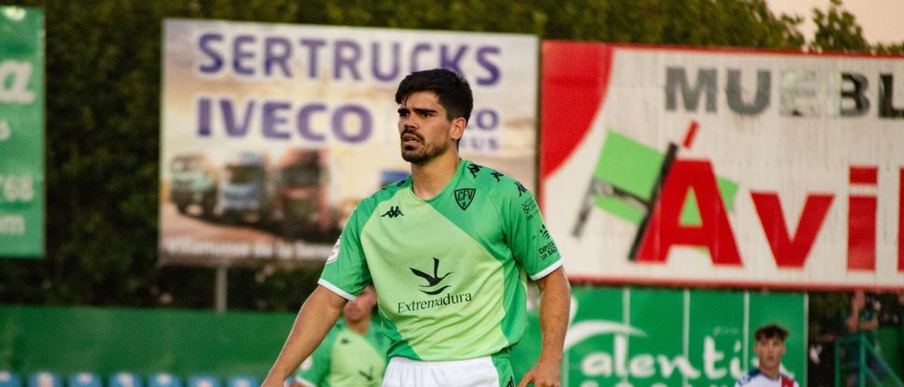 Mario González, el pasado miércoles ante el Rayo Majadahonda.