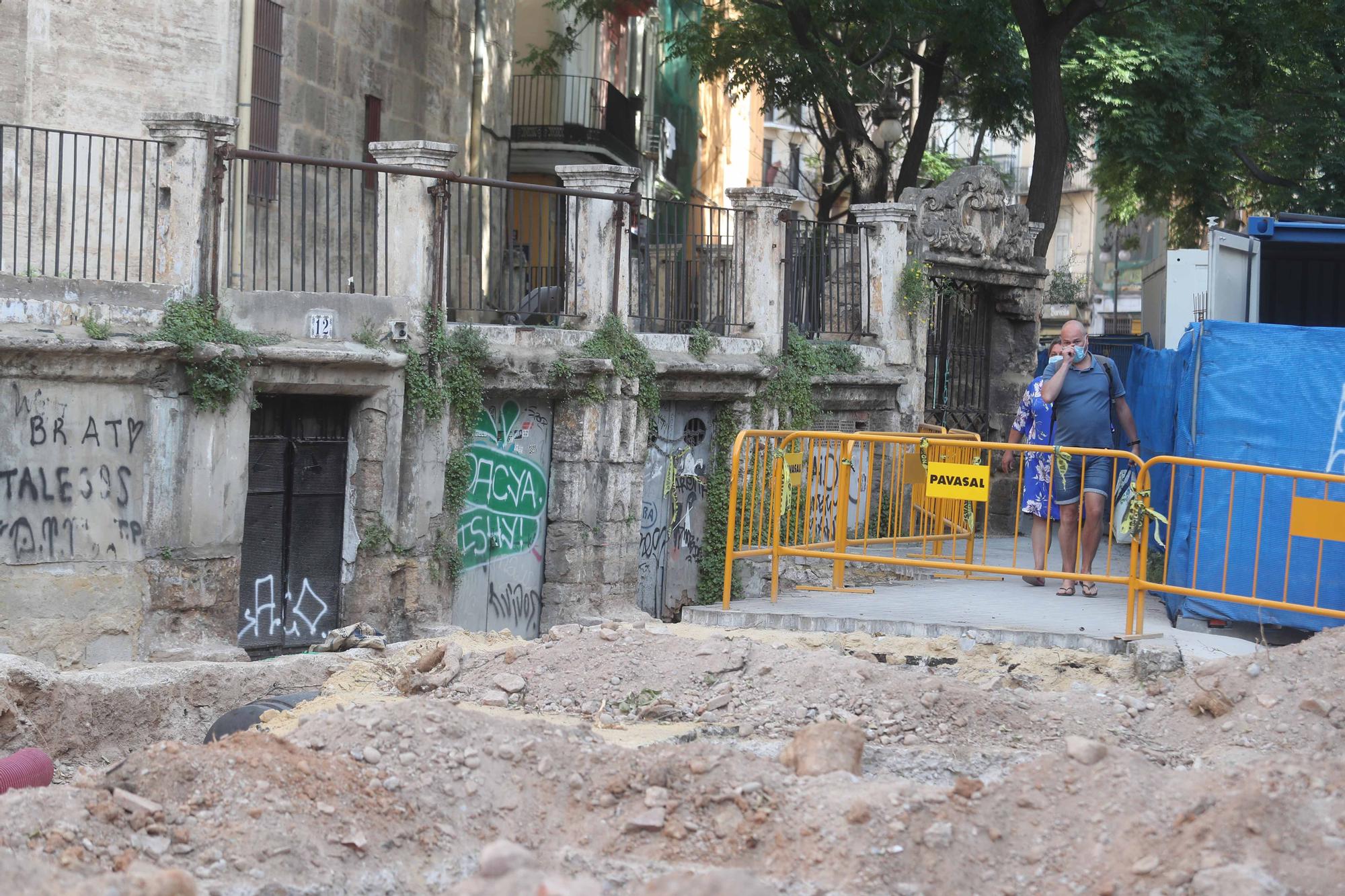 Avanzan las obras en el entorno del Mercado Central