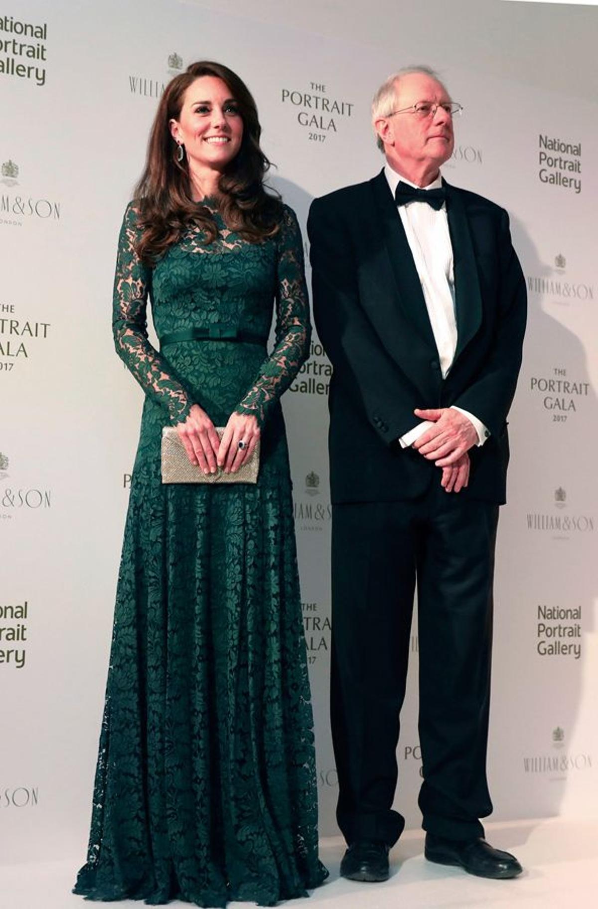 Kate Middleton: vestido largo encaje