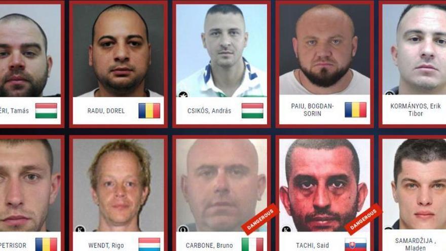 &quot;Podrías acabar con ellos&quot;: piden ayuda para encontrar a los 50 fugitivos más peligrosos de Europa