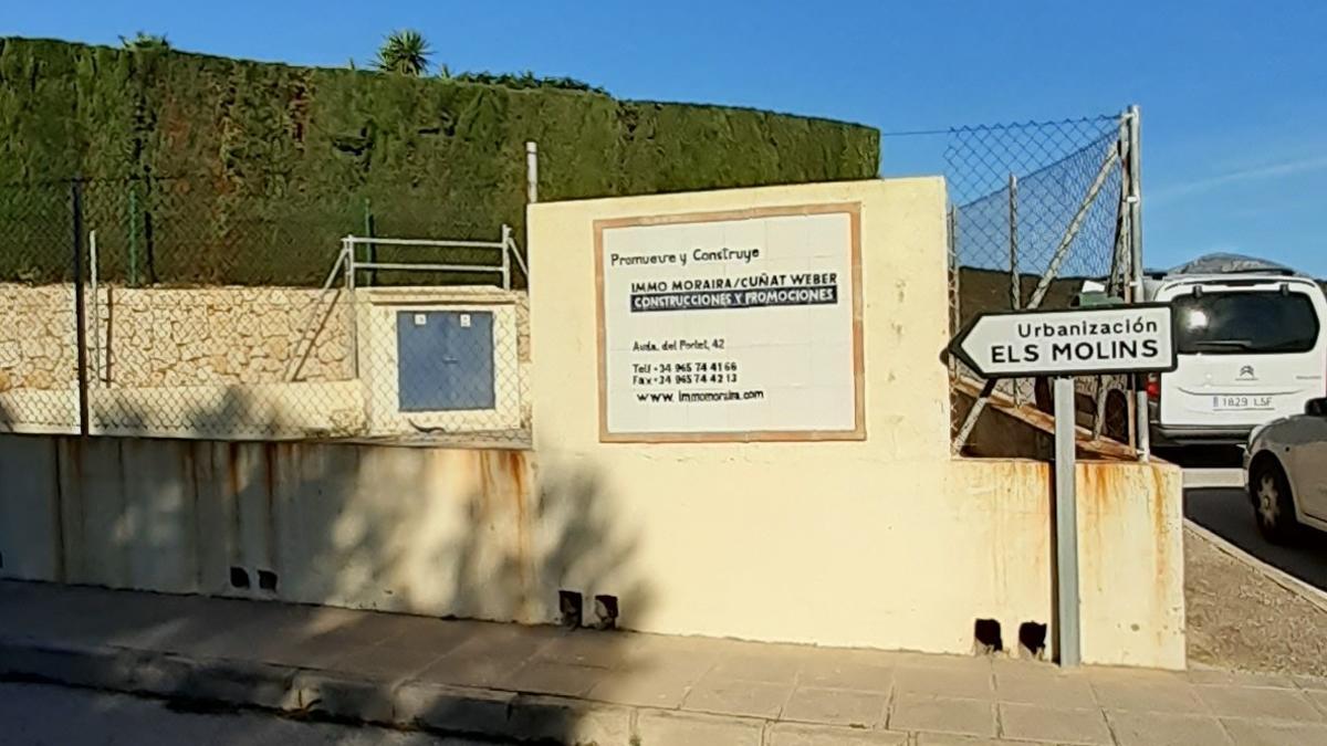 La urbanización Los Molinos de Benitatxell donde está una de las estaciones de bombeo que será renovada