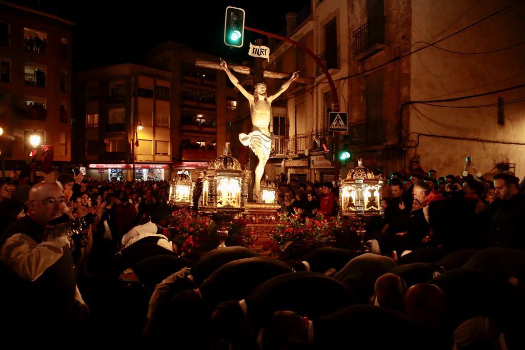 Imágenes del encuentro de las tres imágenes de la Archicofradía del Cristo de la Sangre de Lorca