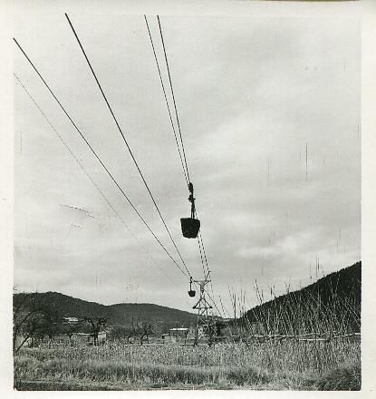 Antic cable aeri de la potassa de Cardona a Súria