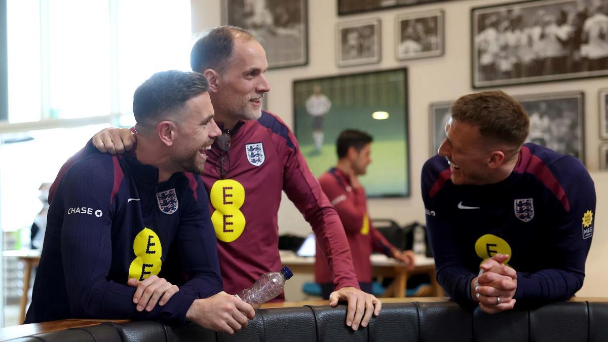 Tuchel junto a Henderson y Burnn