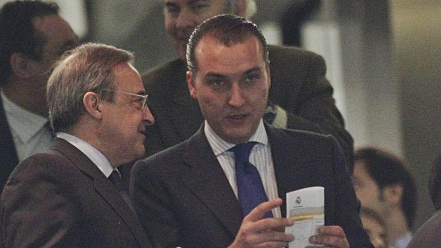 Una imagen de Quico Catalán junto a Florentino Pérez