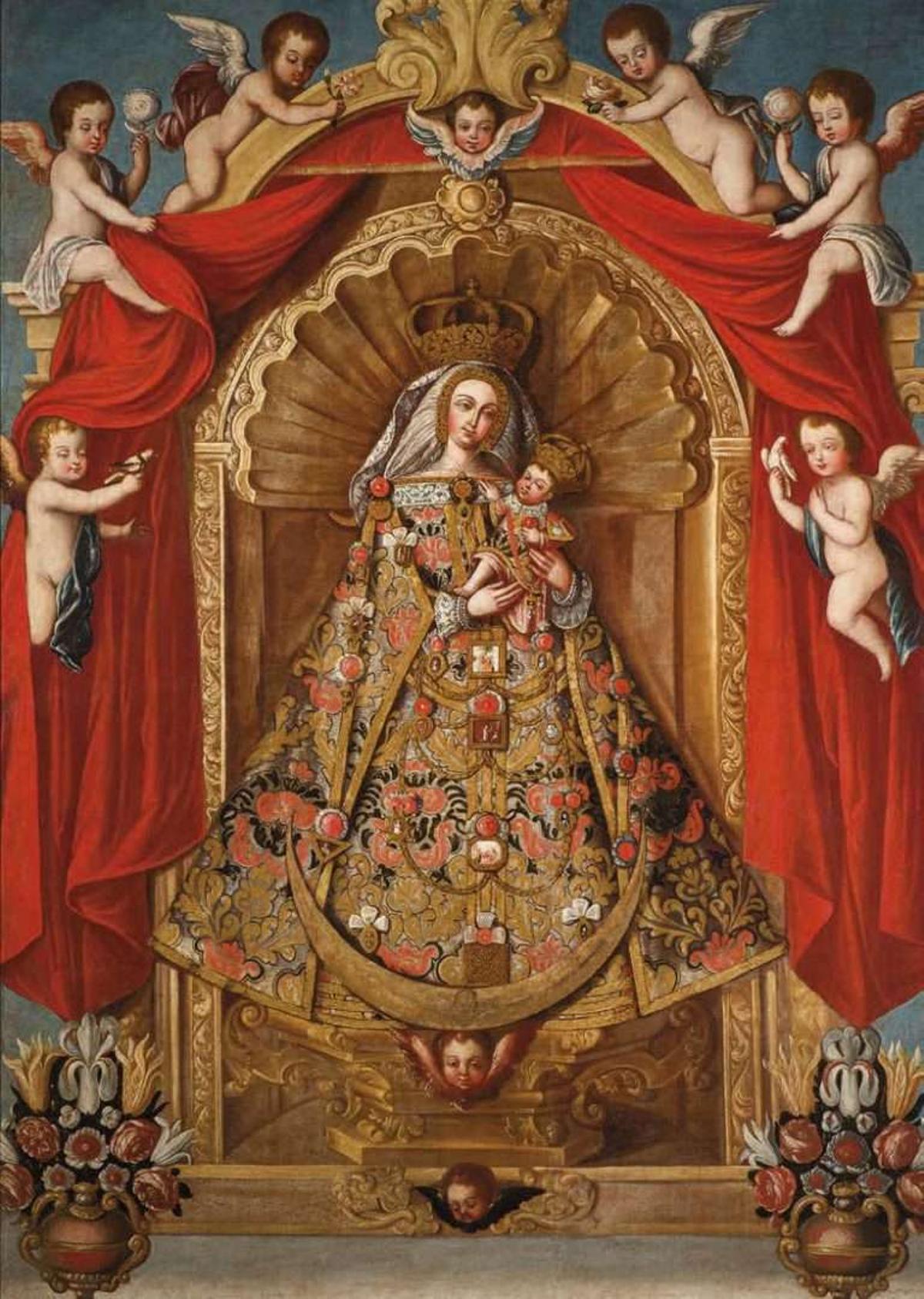 Cuadro de la Virgen del Pino creado por Francisco de Paula.