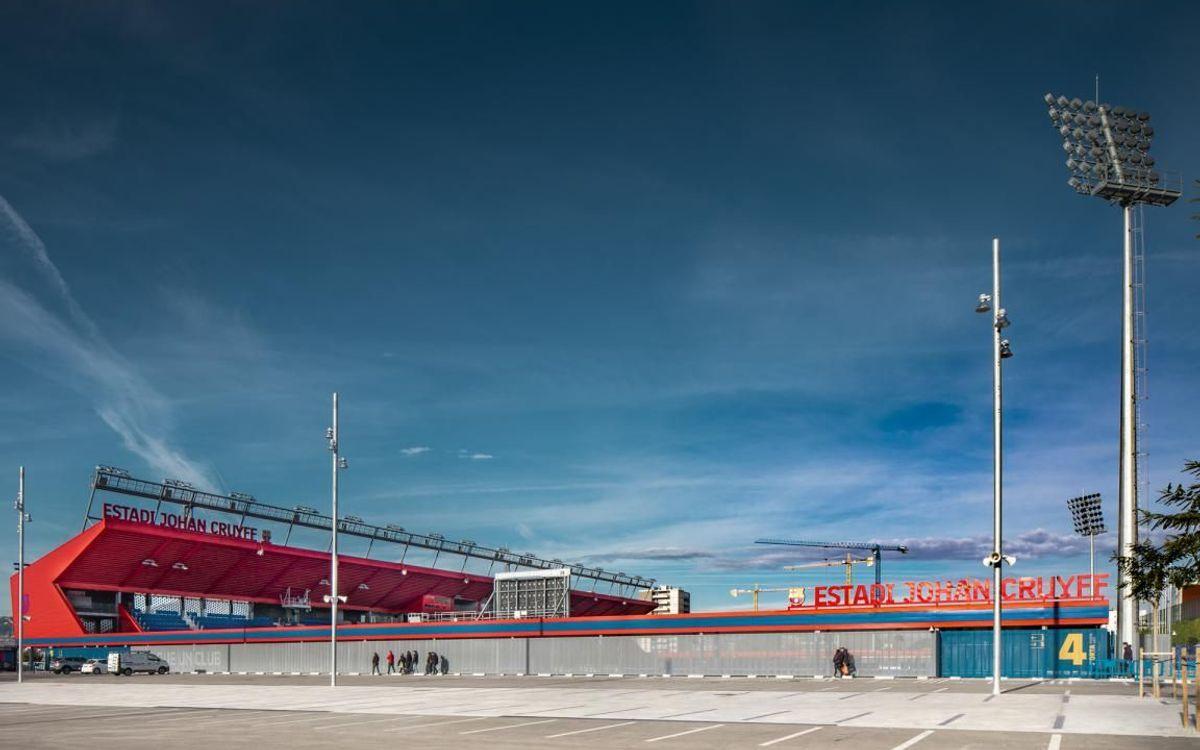 Una vista del Estadi Johan Cruyff en Sant Joan Despí.