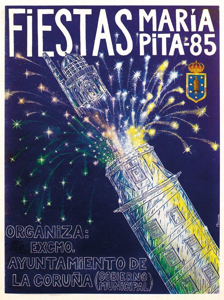 Así evolucionaron los carteles de las Fiestas de María Pita en 175 años en A Coruña