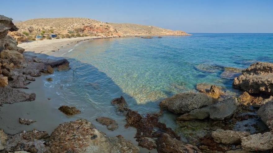 Cala Leño, una de las más bonitas de Murcia.