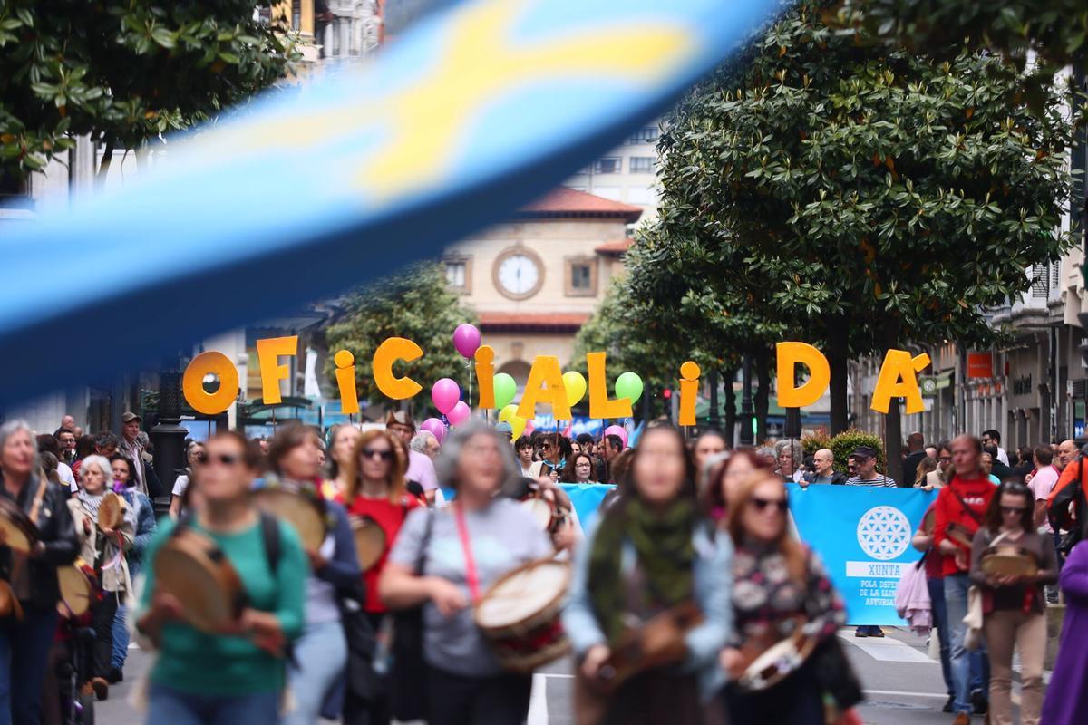 Manifestación por la oficialidad del asturiano Manifestación por la oficialidad del asturiano