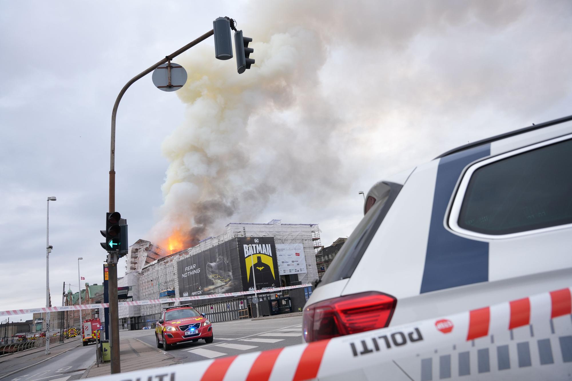 Fire hits historical Stock Exchange building in Copenhagen