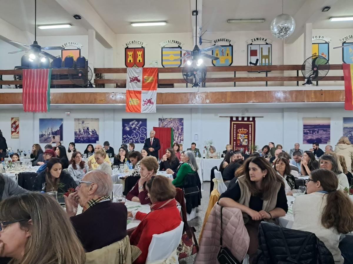 La comida de aniversario en el Centro Zamorano de Buenos Aires.