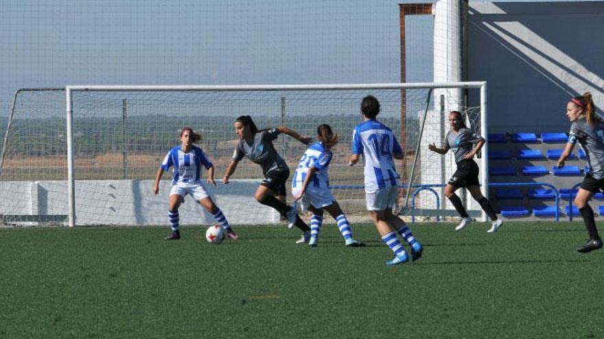 Imagen del Sporting de Huelva-Málaga CF.