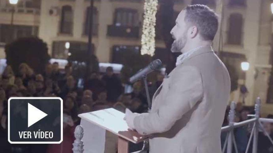 Santiago Abascal, durante un mitin.