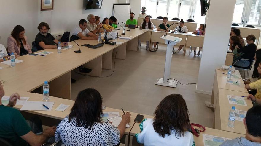 Más de 30 jóvenes, representantes municipales y de centros educativos participaron en la reunión.  | SERVICIO ESPECIAL