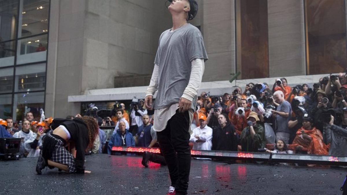 Justin Bieber, en concierto en Nueva York