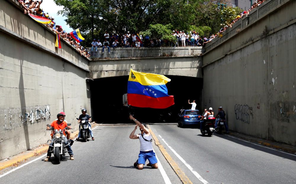 Las imágenes de la protesta en Venezuela.