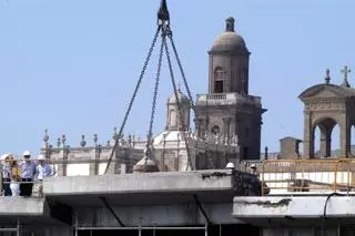 Así fue el derribo del escalextric del Guiniguada en 2006