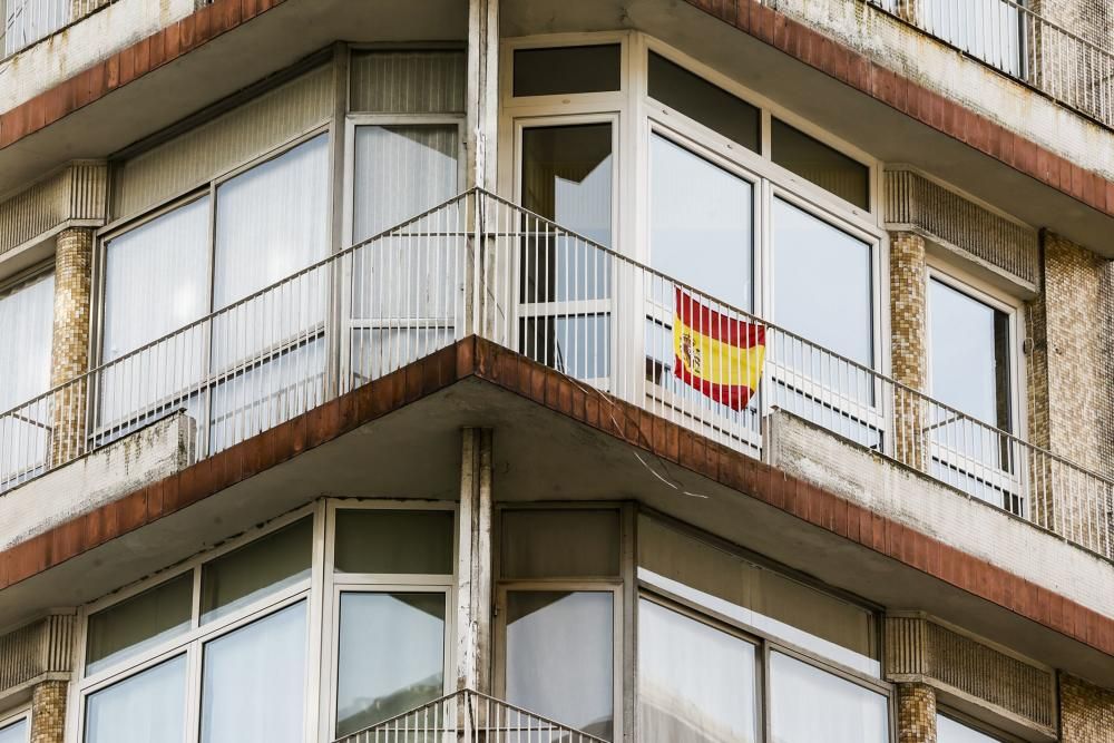 Banderas de España en Oviedo
