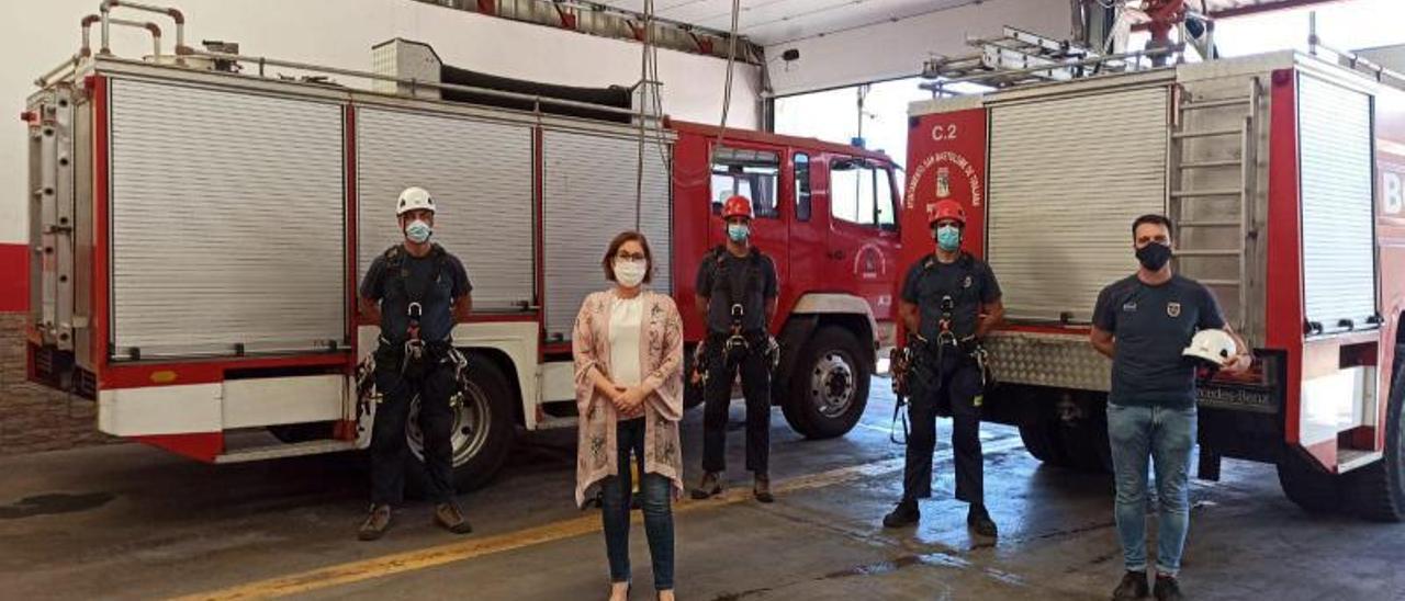 Inés Rodríguez, cuando dirigía Bomberos y Policía. | | LP/DLP