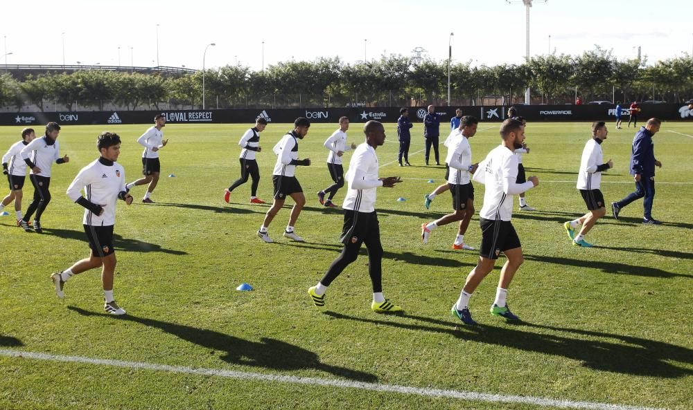 Las mejores imágenes del entrenamiento del Valencia CF