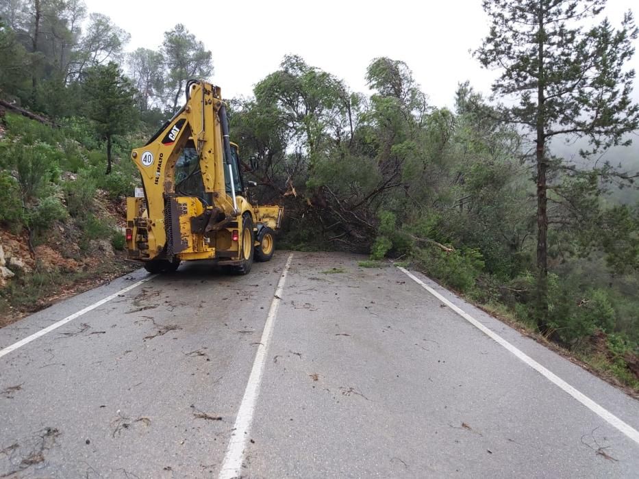 El temporal descarga sobre Ibiza y Formentera