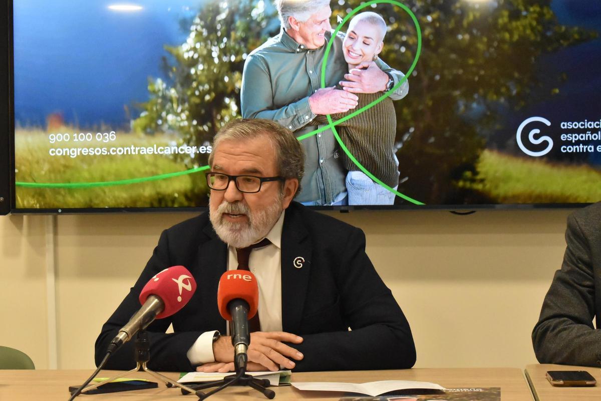 Pedro Pastor, presidente de la Asociación Española Contra el Cáncer en Cáceres.