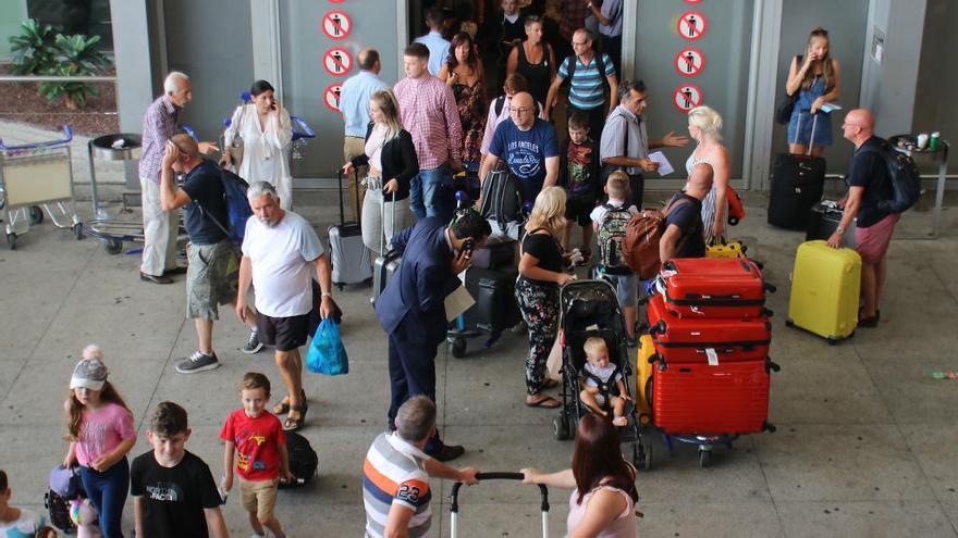 Llegada de viajeros al aeropuerto Málaga-Costa del Sol este mes de agosto.