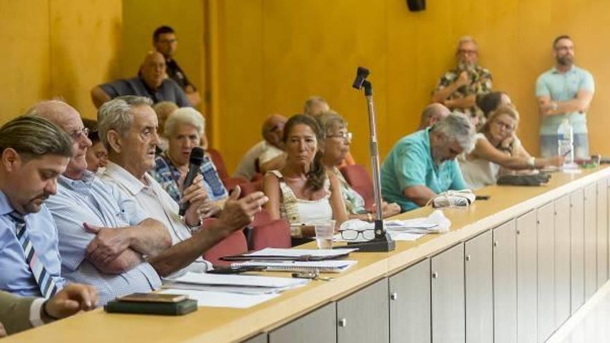 La plataforma contra el rascacielos  de La Cala lleva sus quejas al pleno