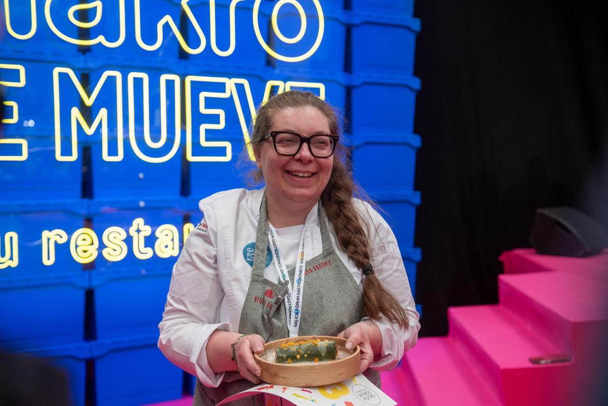 Begoña Vázquez, premio a la mejor chef gallega de 2024 en el Fórum Gastronómico de A Coruña Begoña Vázquez, premio a la mejor chef gallega de 2024 en el Fórum Gastronómico de A Coruña