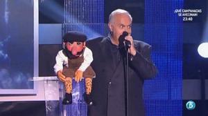 El ventríloc Moreno i Macario, la seva criatura (Tele 5).