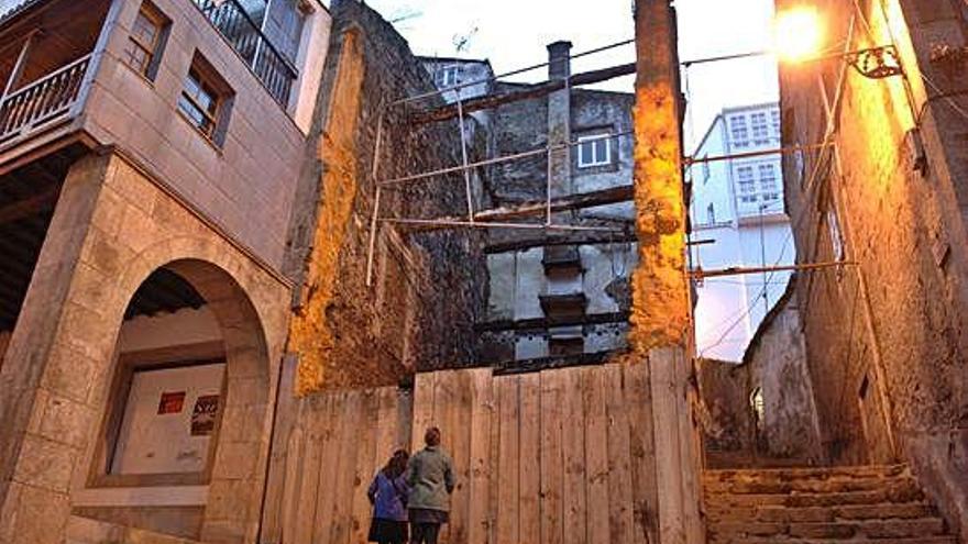 Solar que ocupaba la Casa Gótica en una imagen de archivo .