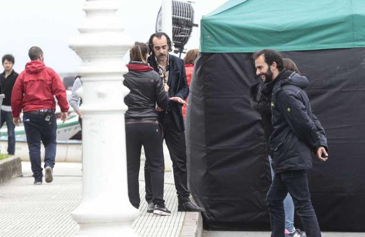 Luis Tosar y Mario Casas ruedan "Toro" en Vigo