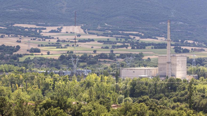 Vista de la central nuclear de Santa María de Garoña (Burgos).