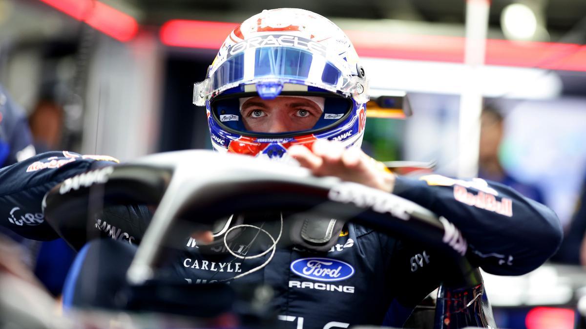 Max Verstappen, muy disgustado en el GP de Japón.