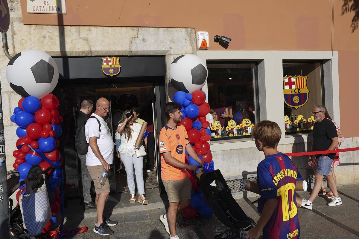 Les imatges de la inauguració de la botiga del Barça