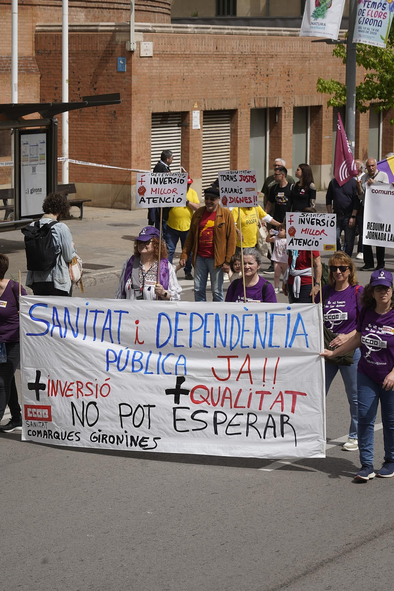 El sindicalisme gironí reclama reduir la jornada i fenar els accidents laborals