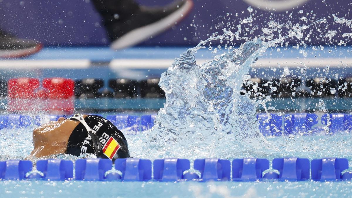 Teresa Perales durante la final de 50 metros espalda el pasado sábado.