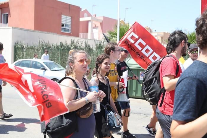 Protesta del sector de la hostelería en La Manga