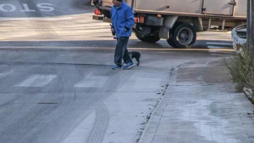 Heladas en pleno casco urbano de Alcoy