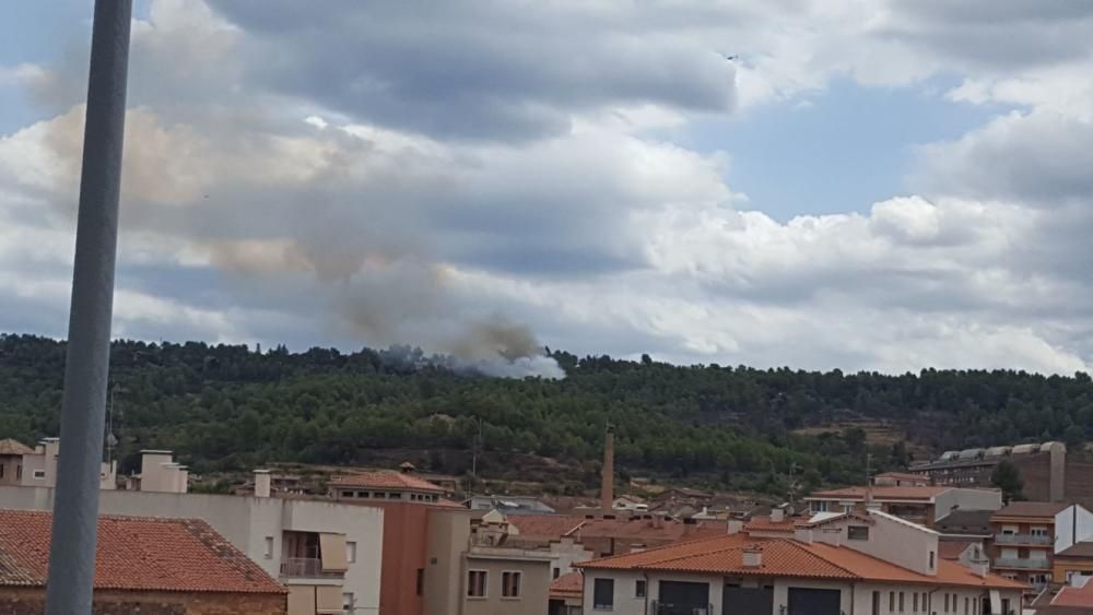 Segon incendi forestal a Artés