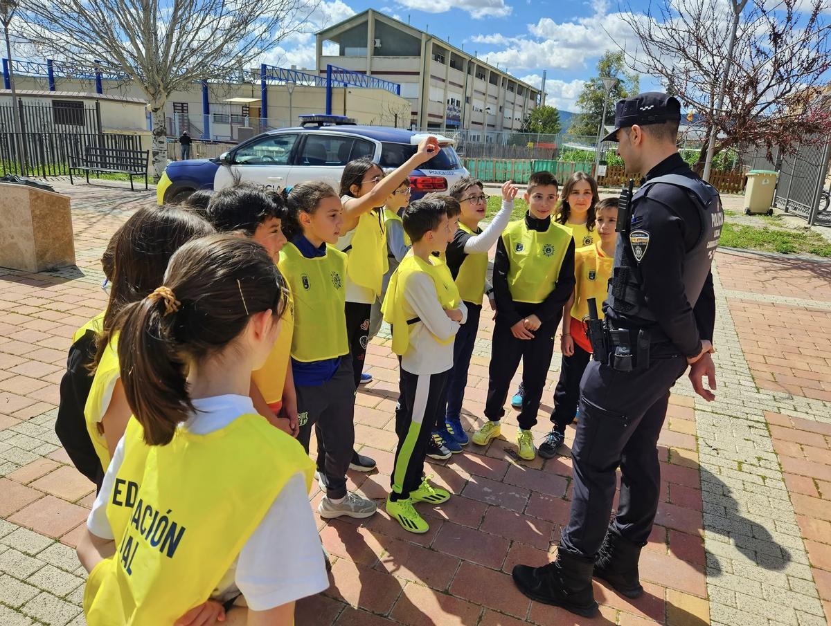 La actividad se realiza en el parque de Seguridad Vial