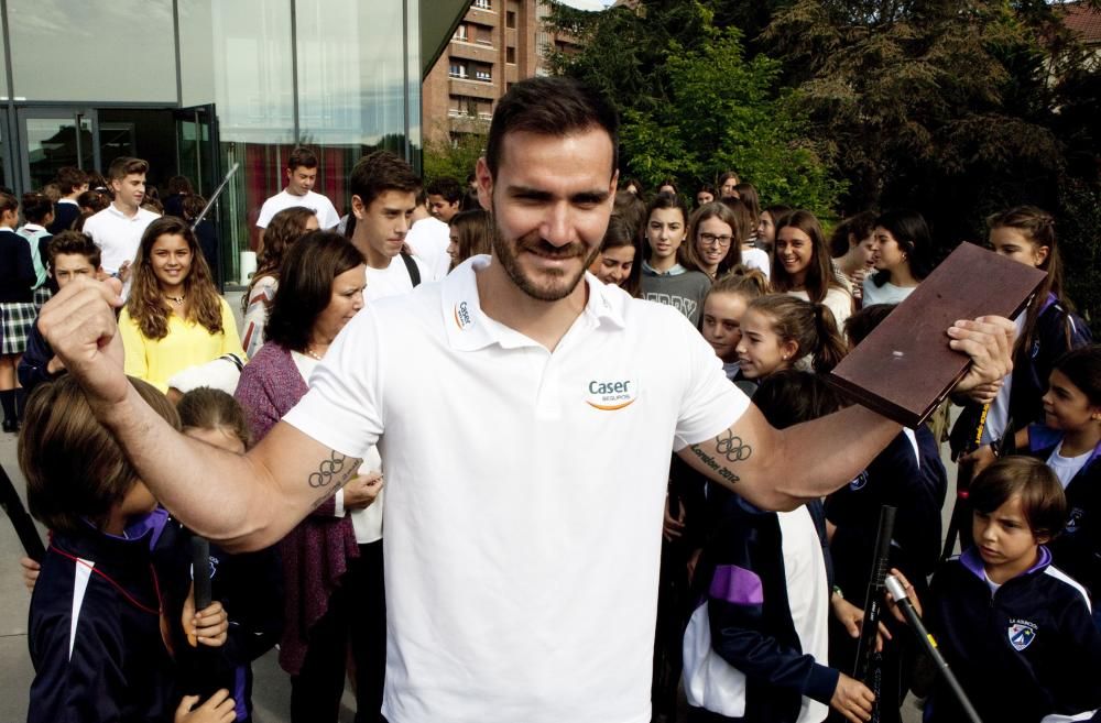 Encuentro del medallista olímpico, Saúl Craviotto, con alumnos del Colegio La Asunción