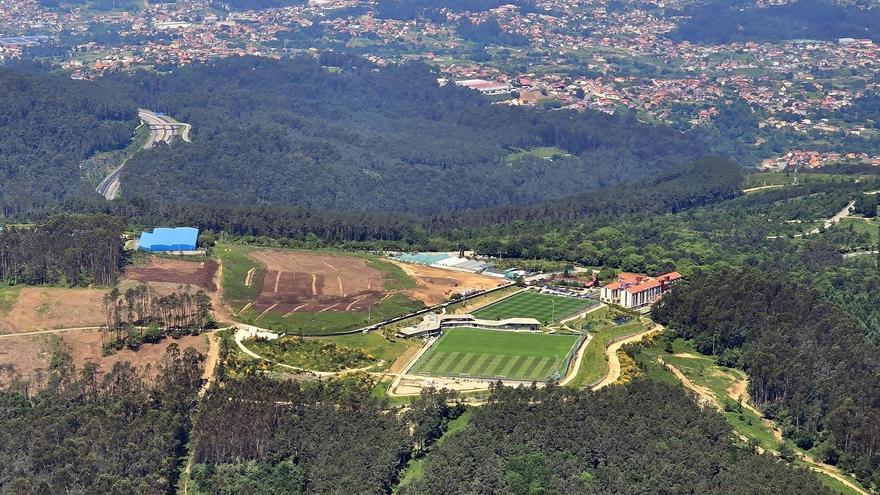 Vista panorámica de la ciudad deportiva Afouteza del Celta.