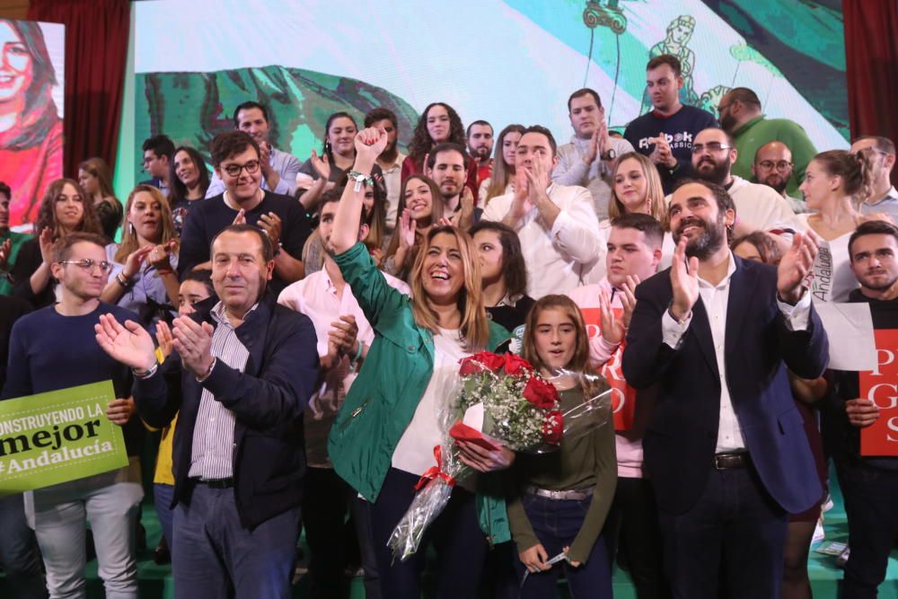 Susana Díaz participa en un acto electoral en la Facultad de Derecho